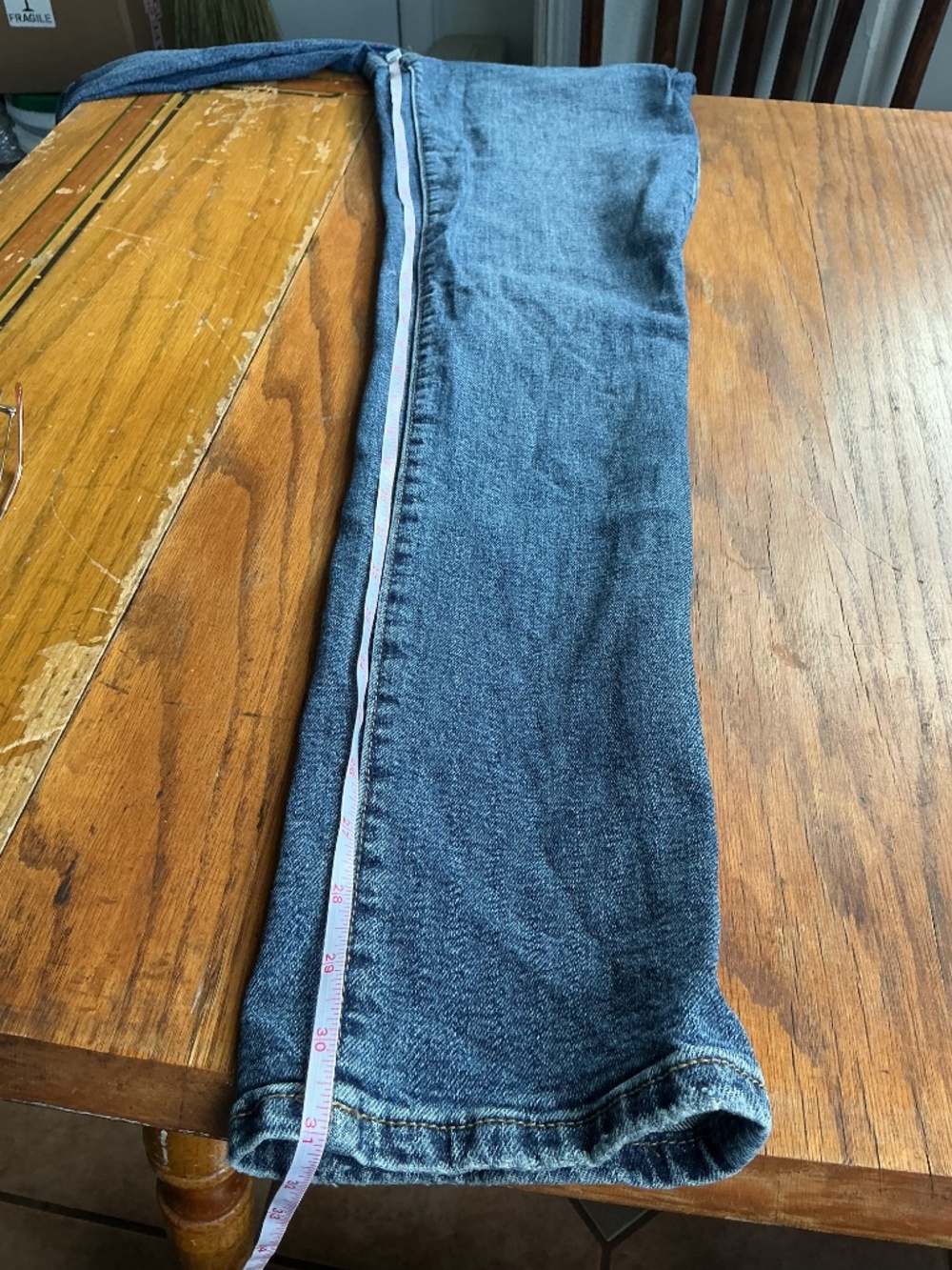 Oliver Logan Chester Straight Leg Blue Jeans 24 - Picture 12 of 12